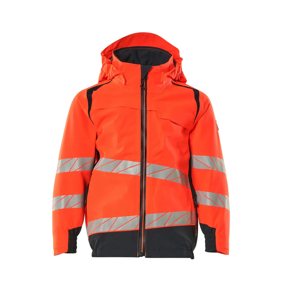Mascot 19901-449 Shelljas Voor Kinderen High Vis Rood Donkermarine
