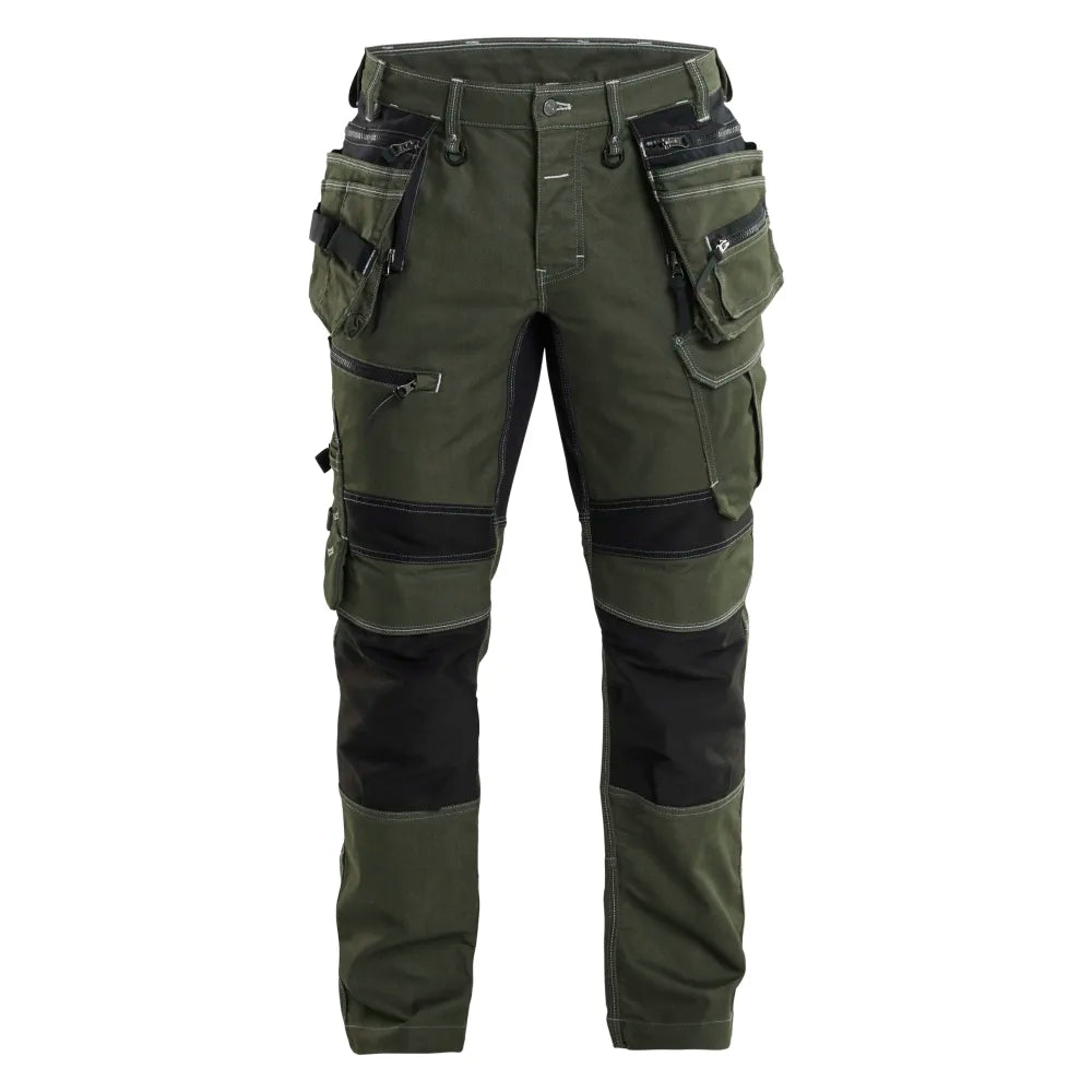 Blaklader 1990 1141 Werkbroek Denim Stretch X1900 Donker Herfstgroen Zwart