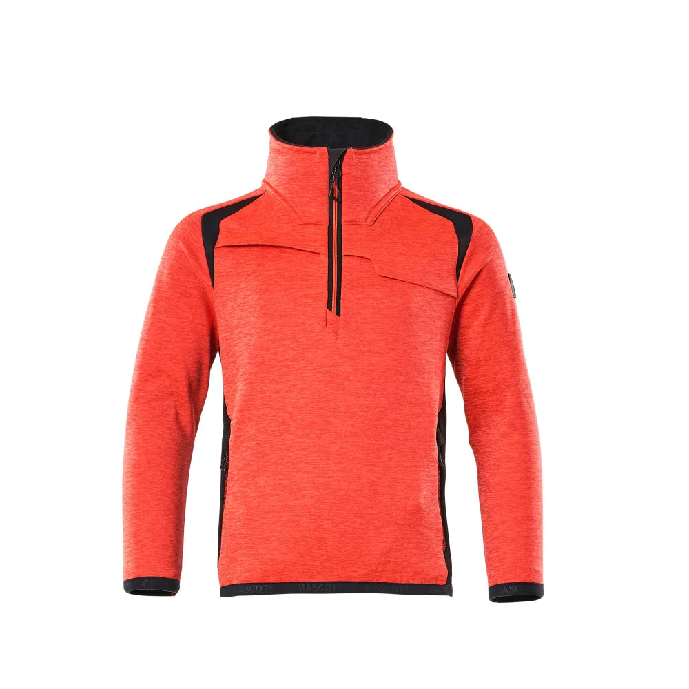 Mascot 19903-316 Fleecetrui Voor Kinderen High Vis Rood Donkermarine