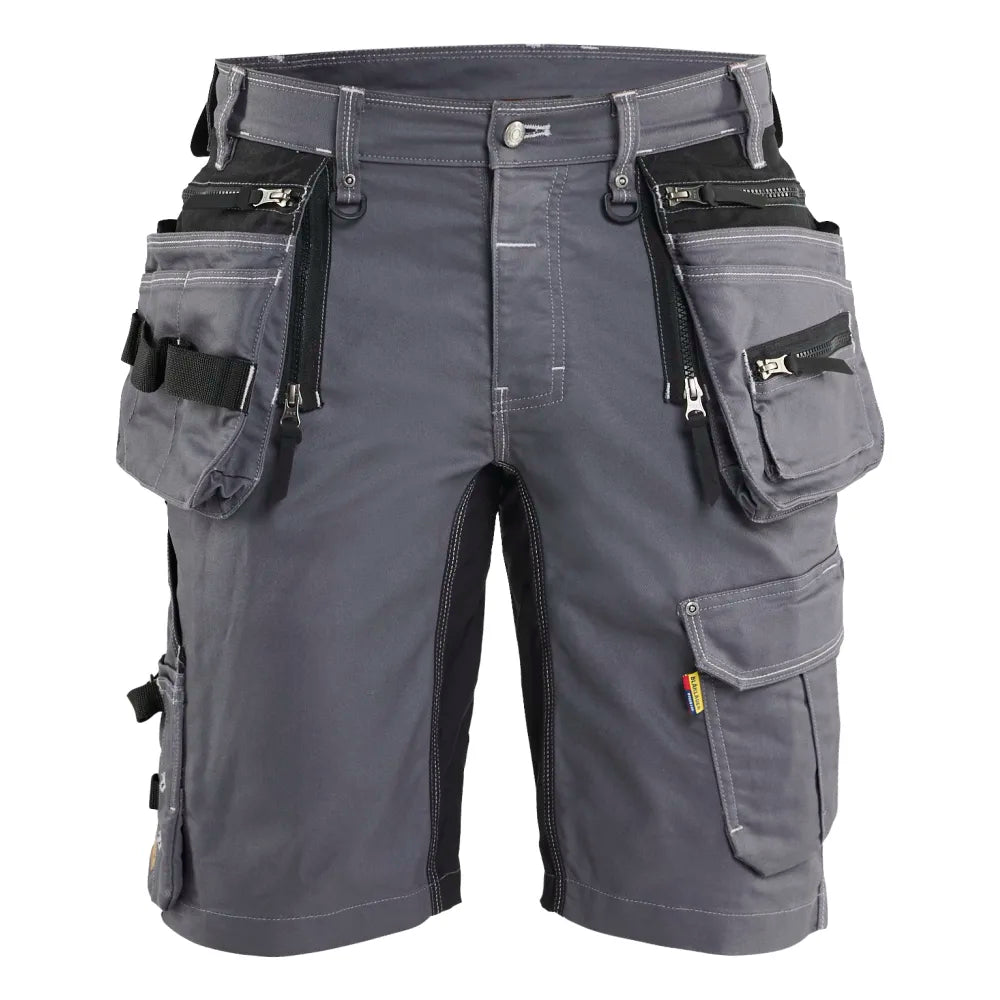 Blaklader 1992 1141 Short Denim Stretch X1900 Medium Grijs Zwart