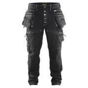 Blaklader 1999 1141 Baggy Denim Stretch X1900 Zwart