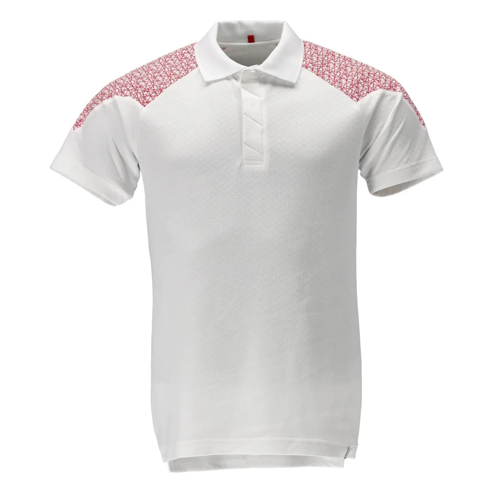 Mascot 20083-933 Poloshirt Wit Signaalrood