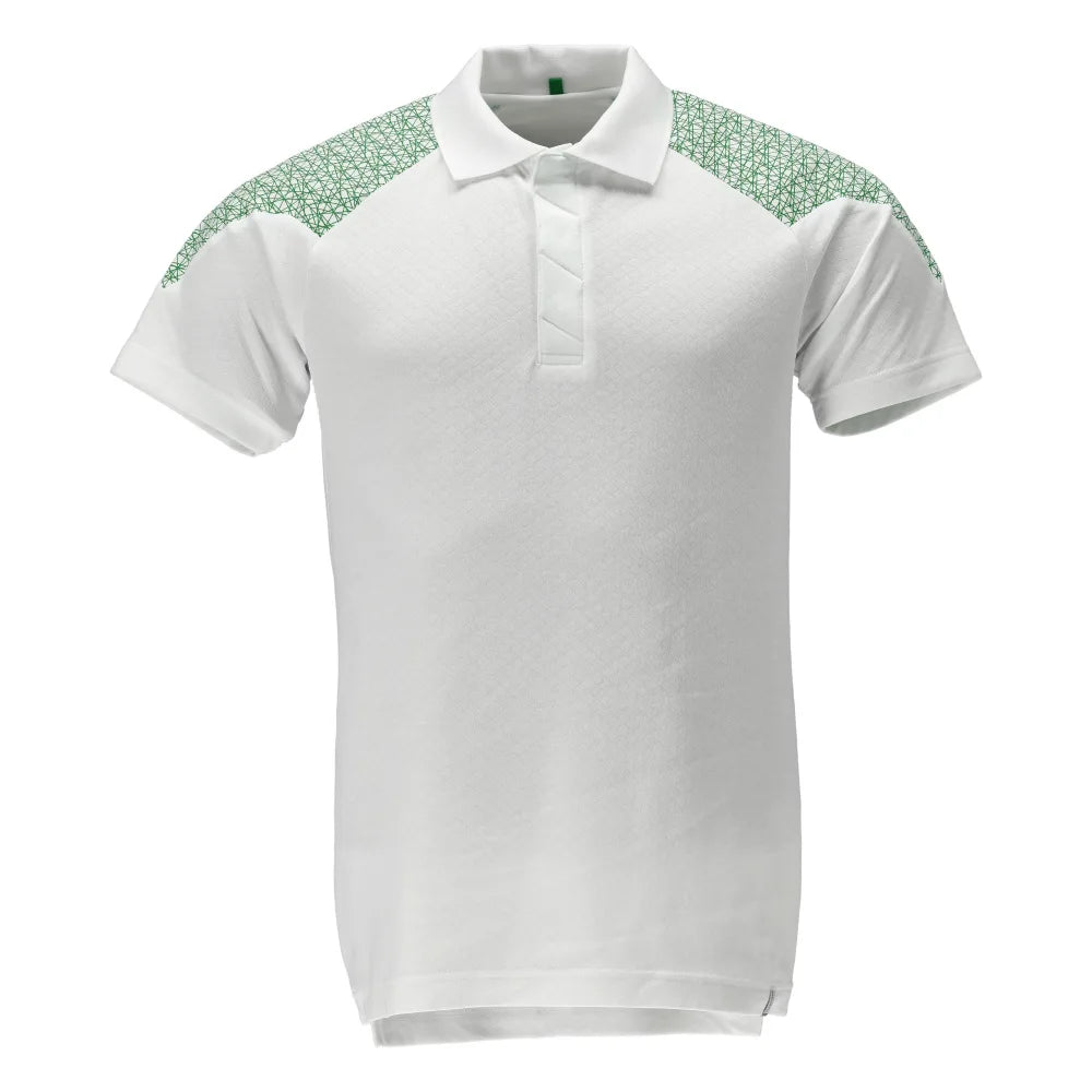 Mascot 20083-933 Poloshirt Wit Helder Groen