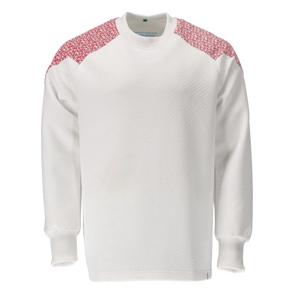 Mascot 20084-932 Sweatshirt Wit Signaalrood