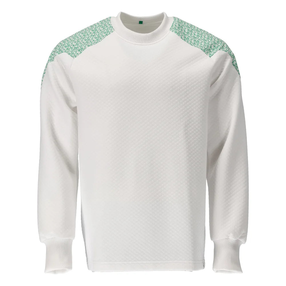 Mascot 20084-932 Sweatshirt Wit Helder Groen
