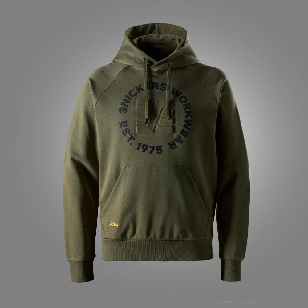 Snickers 2010 Terry Hoodie Met Logo Khaki Green