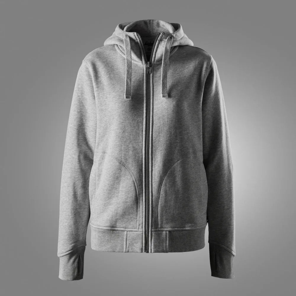 Snickers 2047 Zware Kwaliteit Dameshoodie Met Rits 2800 Grey Melange