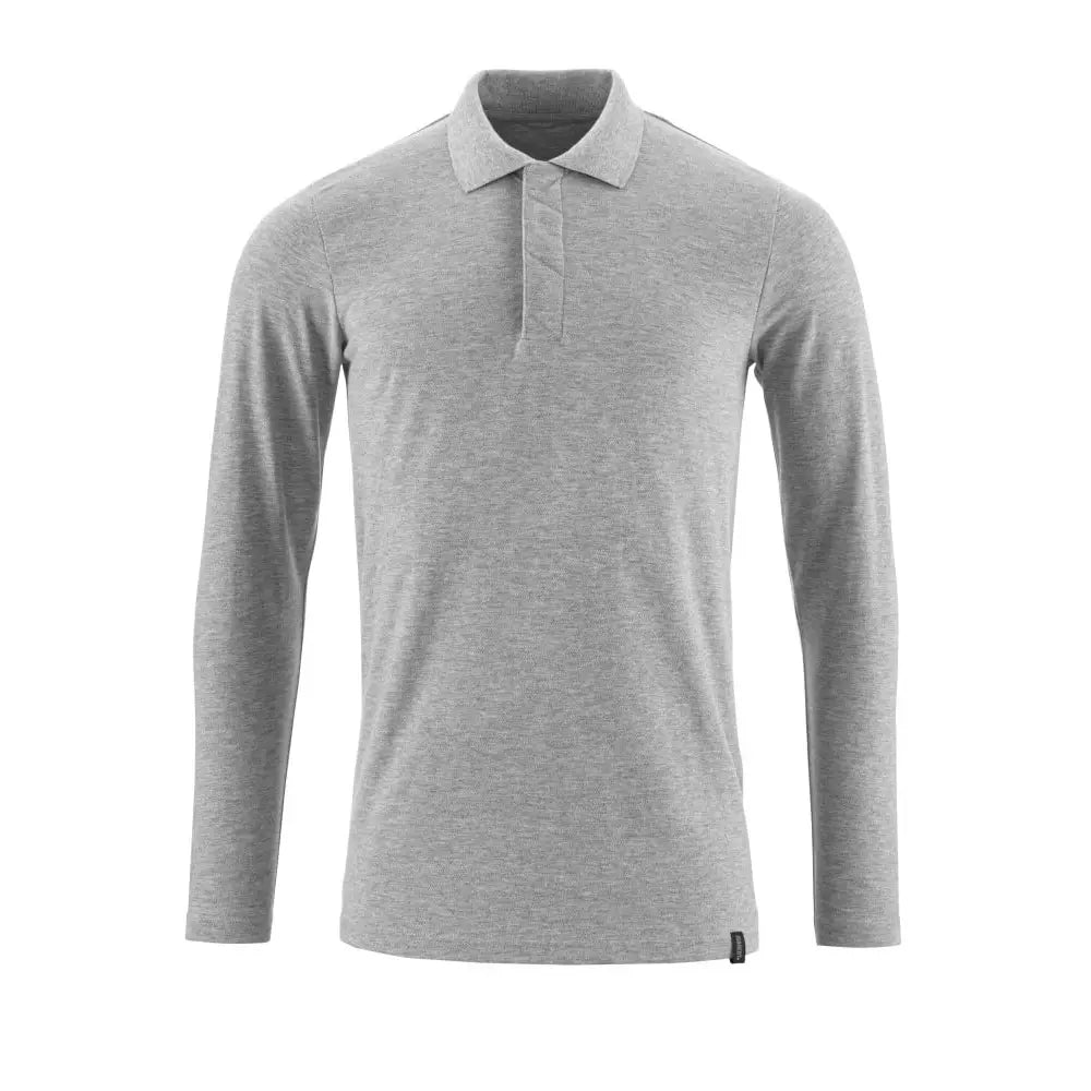 Mascot 20483-961 Poloshirt Met Lange Mouwen Grijs-Gemêleerd