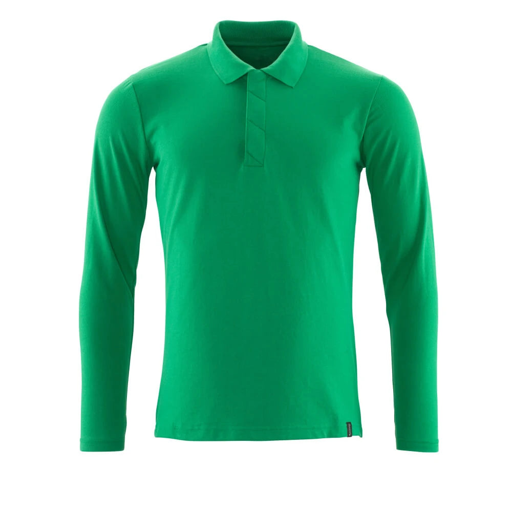Mascot 20483-961 Poloshirt Met Lange Mouwen Helder Groen