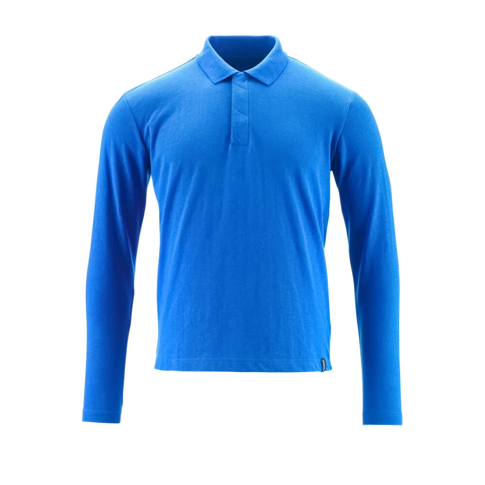 Mascot 20483-961 Poloshirt Met Lange Mouwen Helder Blauw