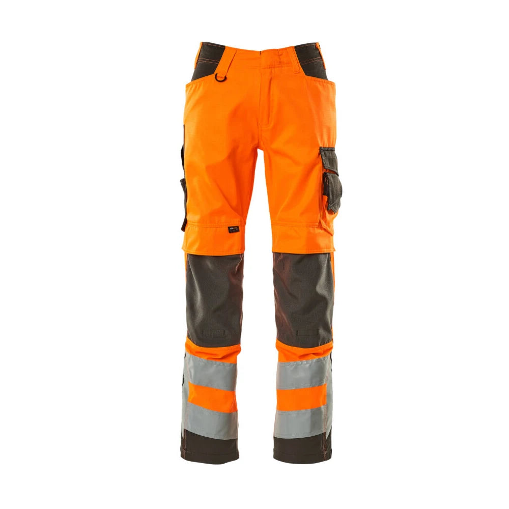 Mascot 20879-236 Broek Met Kniezakken High Vis Oranje Donkerantraciet