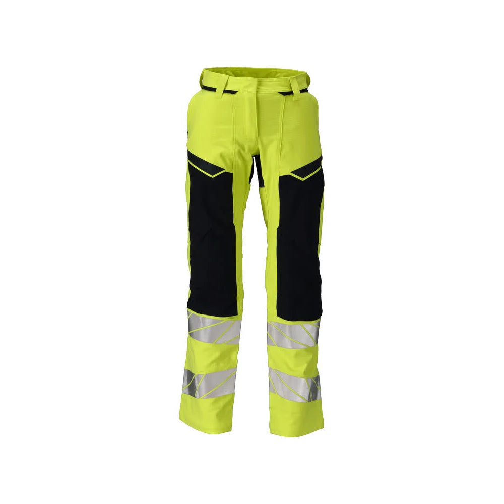 Mascot 21078-284 Broek Met Kniezakken High Vis Geel Donkermarine