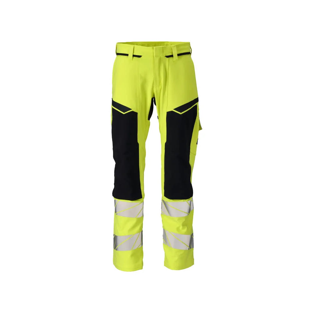 Mascot 21079-284 Broek Met Kniezakken High Vis Geel Donkermarine