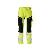 Mascot 21079-284 Broek Met Kniezakken High Vis Geel Donkermarine