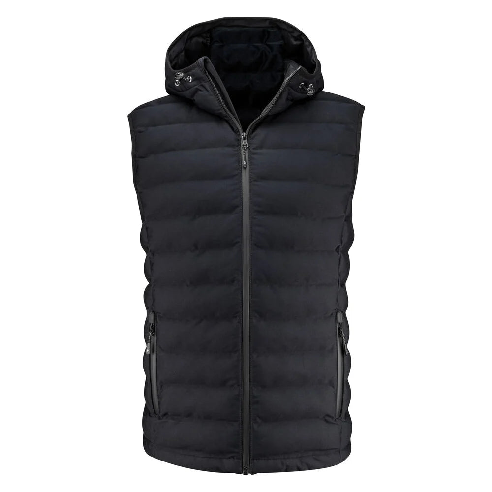 James Harvest Woodlake Heights Bodywarmer Heren Zwart