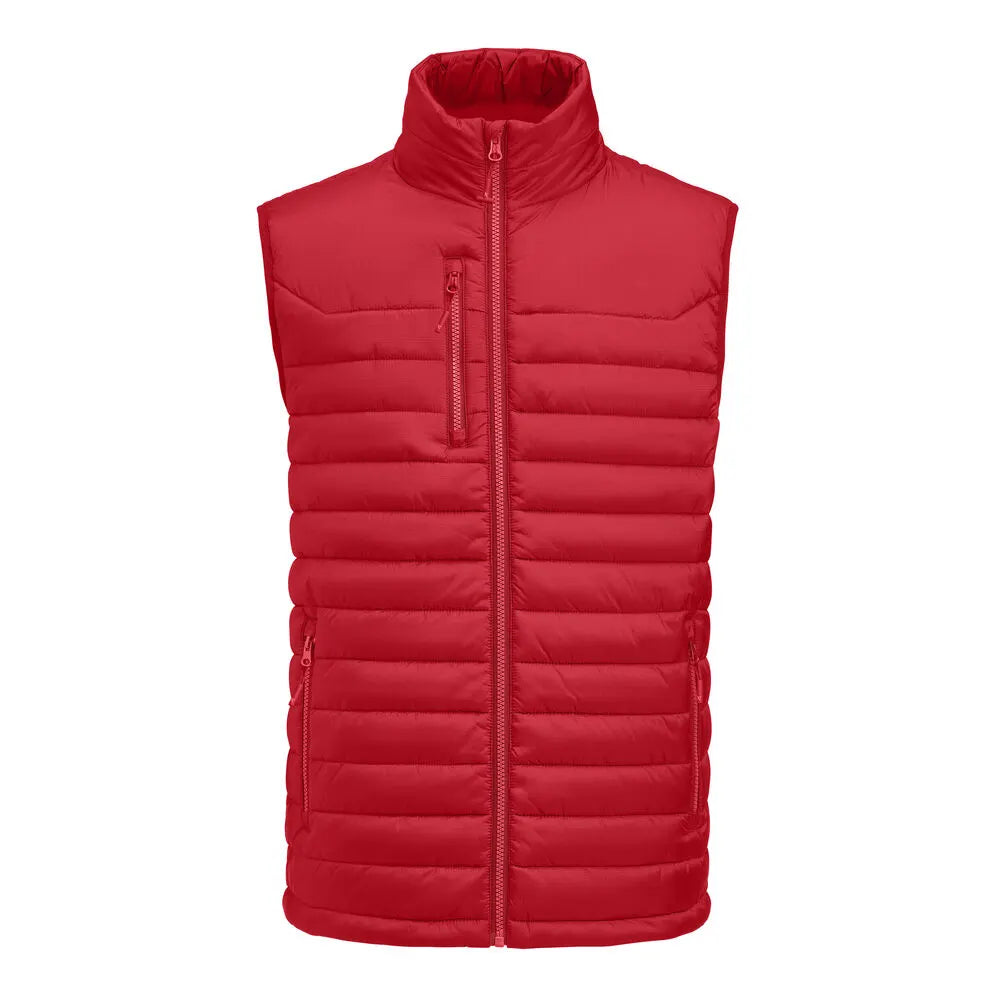 James Harvest Meadows Vest Bodywarmer Heren Rood