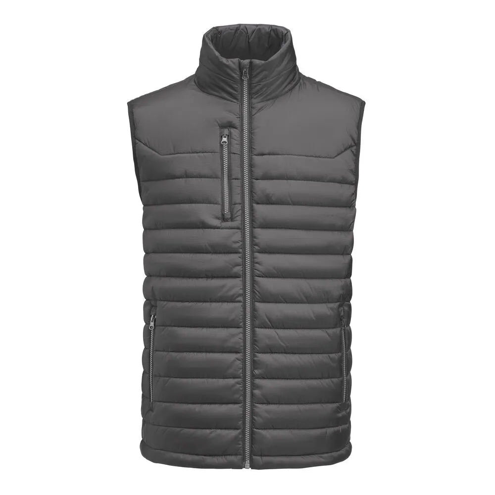 James Harvest Meadows Vest Bodywarmer Heren Staalgrijs