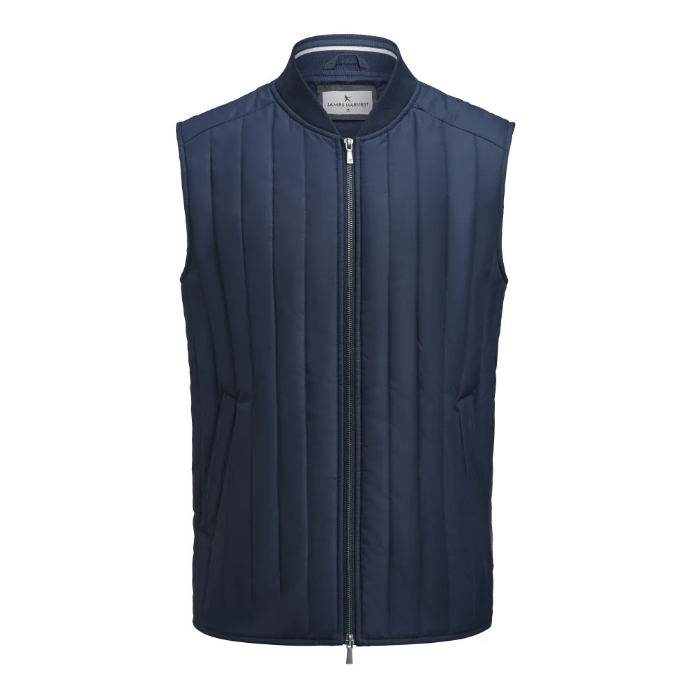 James Harvest Scarsdale Vest Bodywarmer Heren Marine