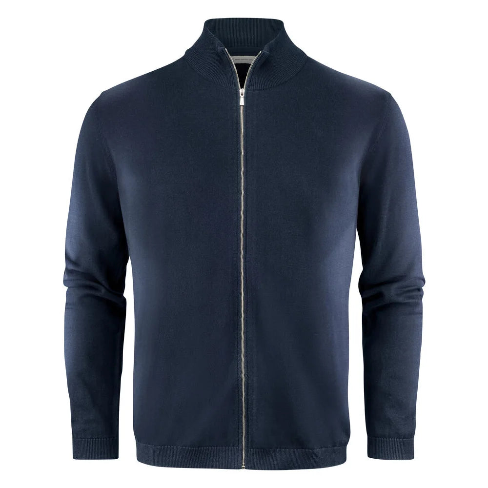 James Harvest Ashland Cardigan Heren Marine