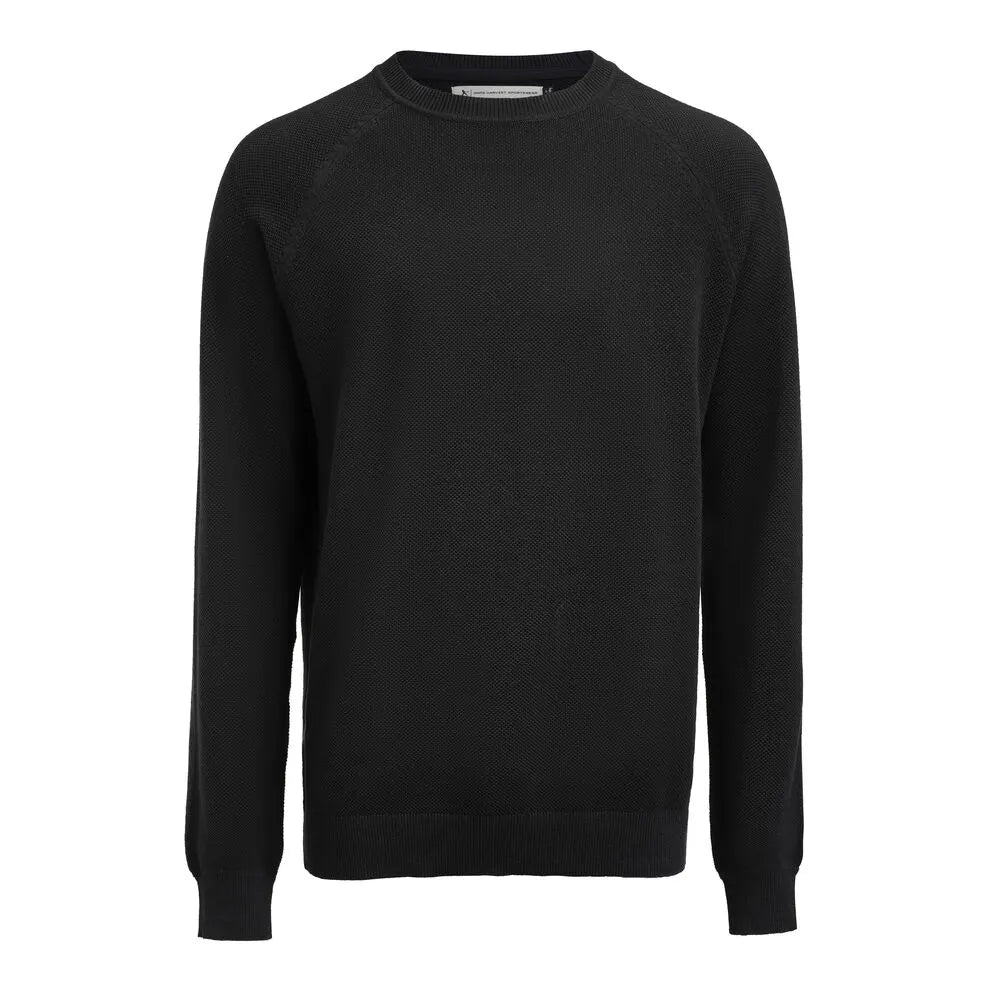 James Harvest Ashland Casual Gebreide Sweater Heren Zwart