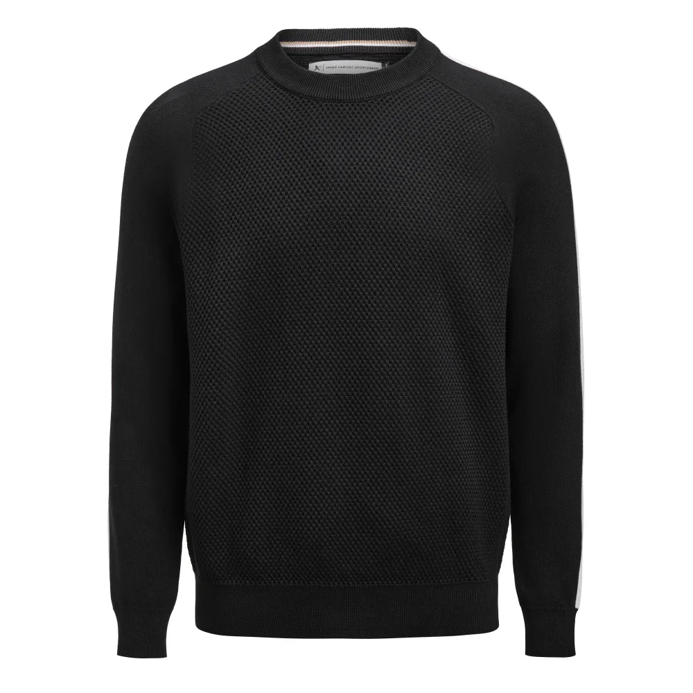 James Harvest Scarsdale Sweater Sweater Heren Zwart