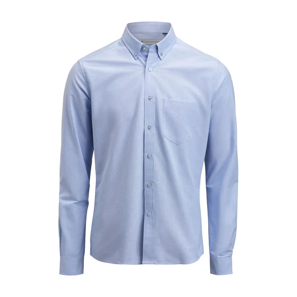 James Harvest Allen Oxford Hemd Regular Fit Heren Lichtblauw