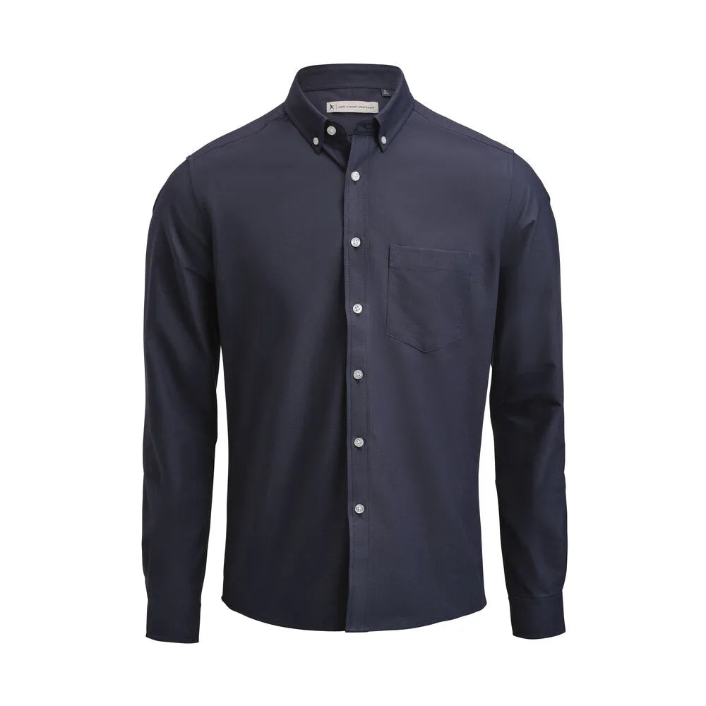 James Harvest Allen Oxford Hemd Regular Fit Heren Marine