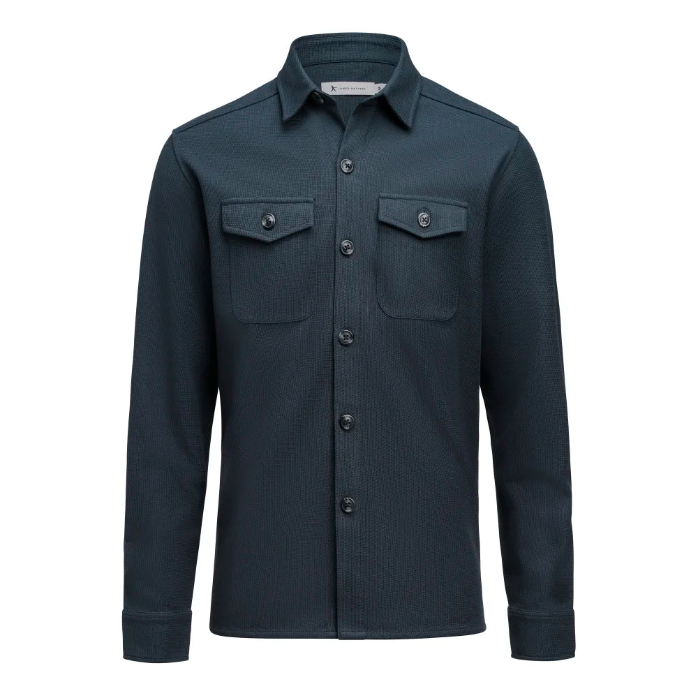 James Harvest Hicksville Overshirt Unisex Marine