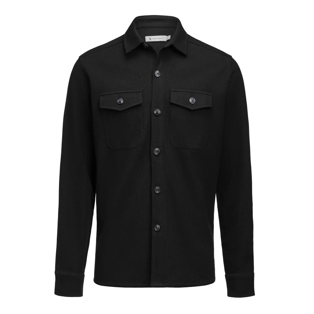 James Harvest Hicksville Overshirt Unisex Zwart