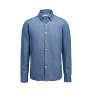 James Harvest Sayville Hemd Heren Light Denim