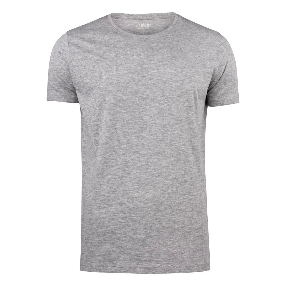 James Harvest Twoville T-Shirt Heren Grijs Mêlée