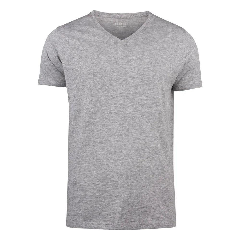 James Harvest Whailford T-Shirt Heren Grijs Mêlée