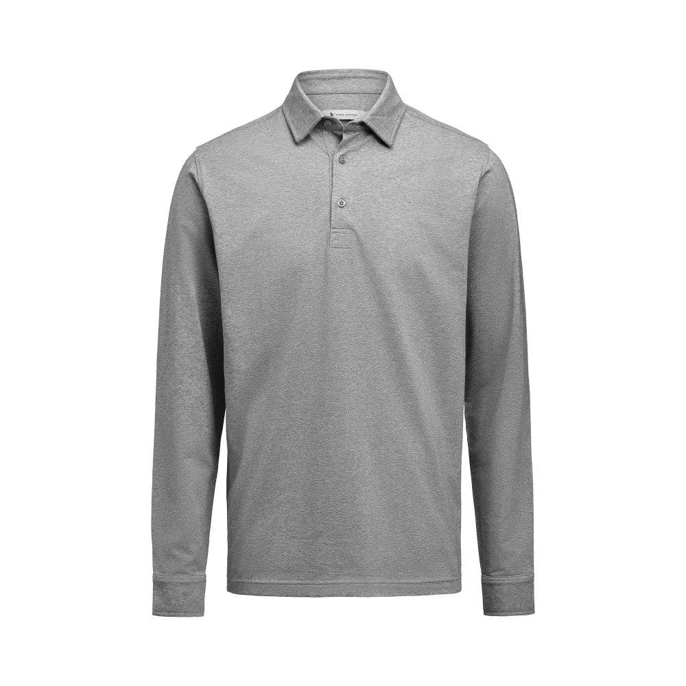 James Harvest American Supreme Polo LS Heren Grijs Mêlée