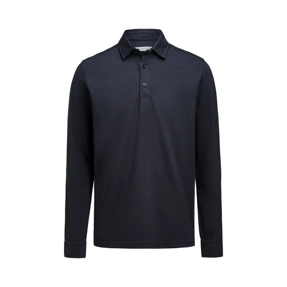 James Harvest American Supreme Polo LS Heren Marine
