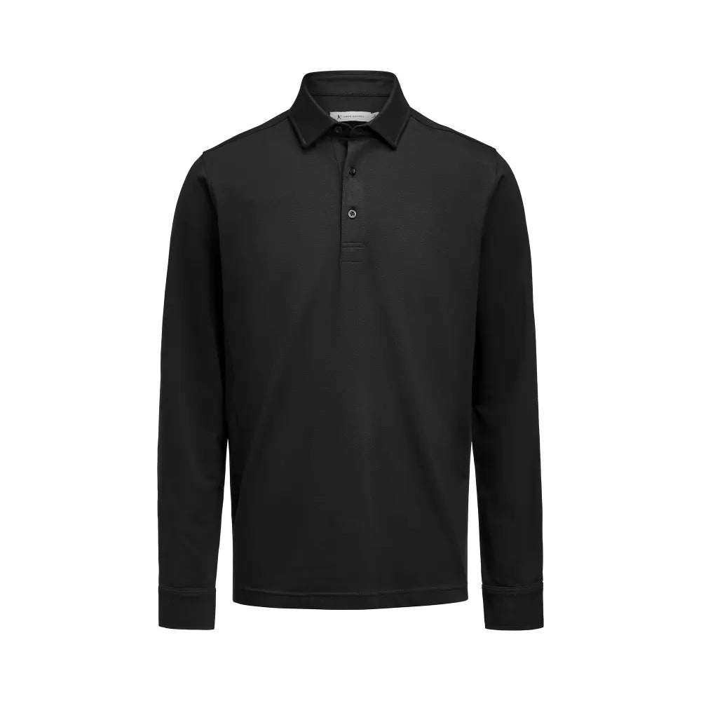 James Harvest American Supreme Polo LS Heren Zwart