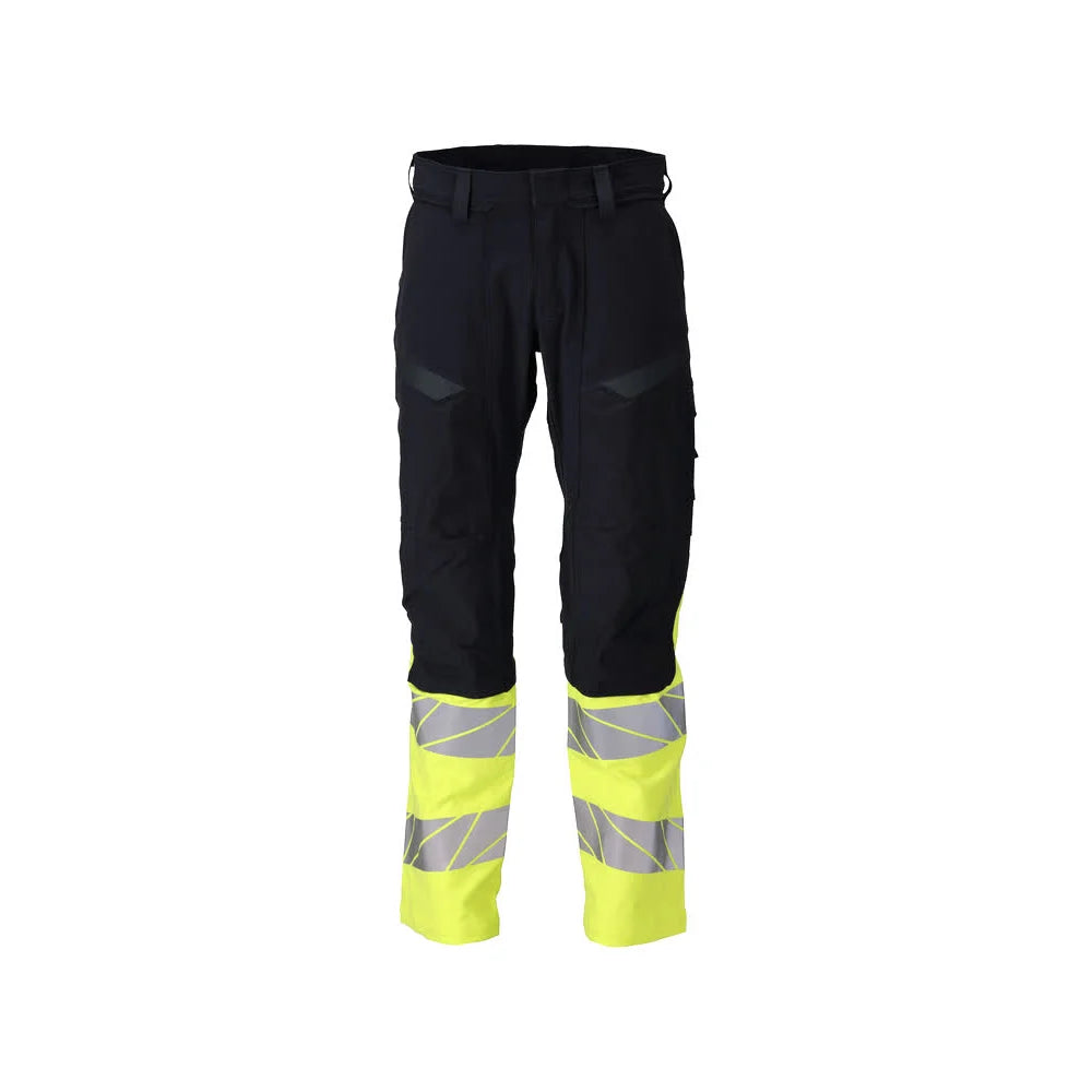 Mascot 21179-284 Broek Met Kniezakken Donkermarine High Vis Geel