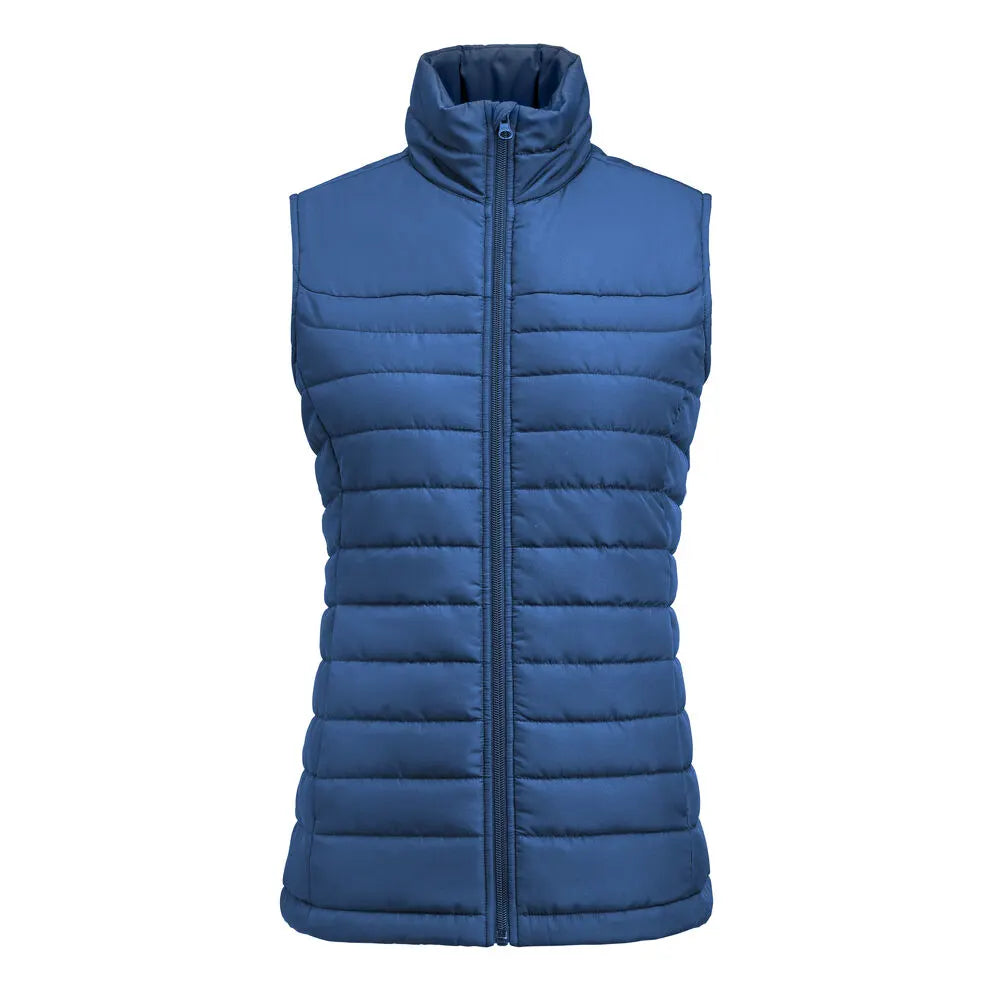 James Harvest Arches Vest Bodywarmer Dames Blauw