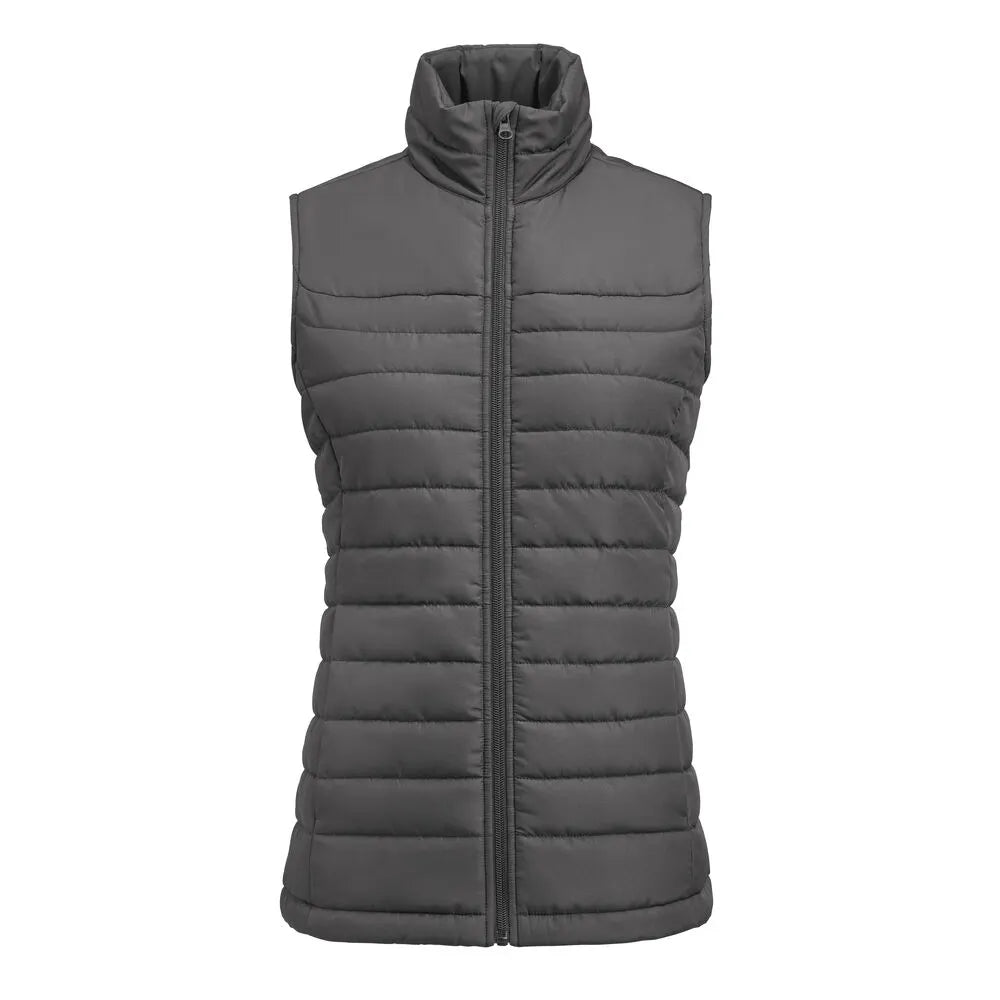 James Harvest Arches Vest Bodywarmer Dames Staalgrijs