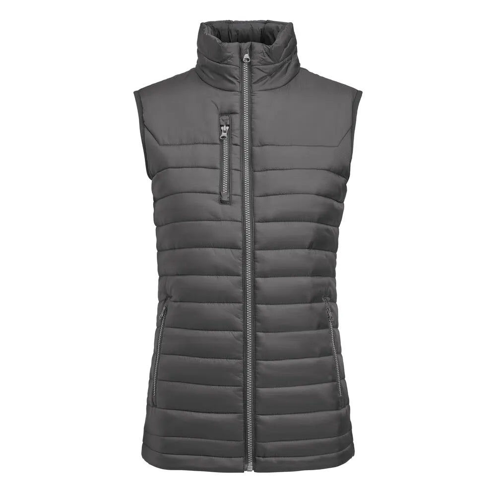 James Harvest Meadows Vest Bodywarmer Dames Staalgrijs