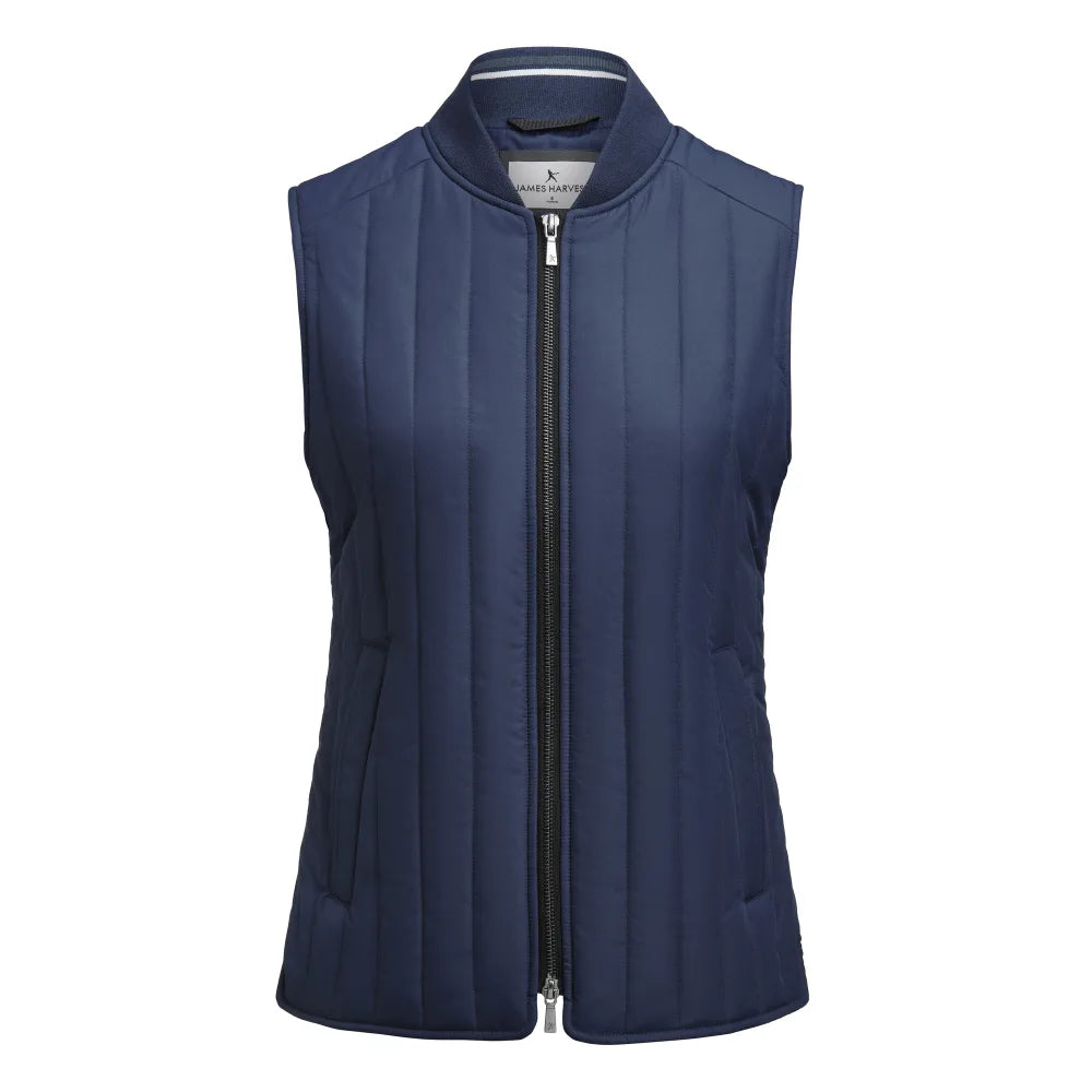 James Harvest Scarsdale Vest Bodywarmer Dames Marine