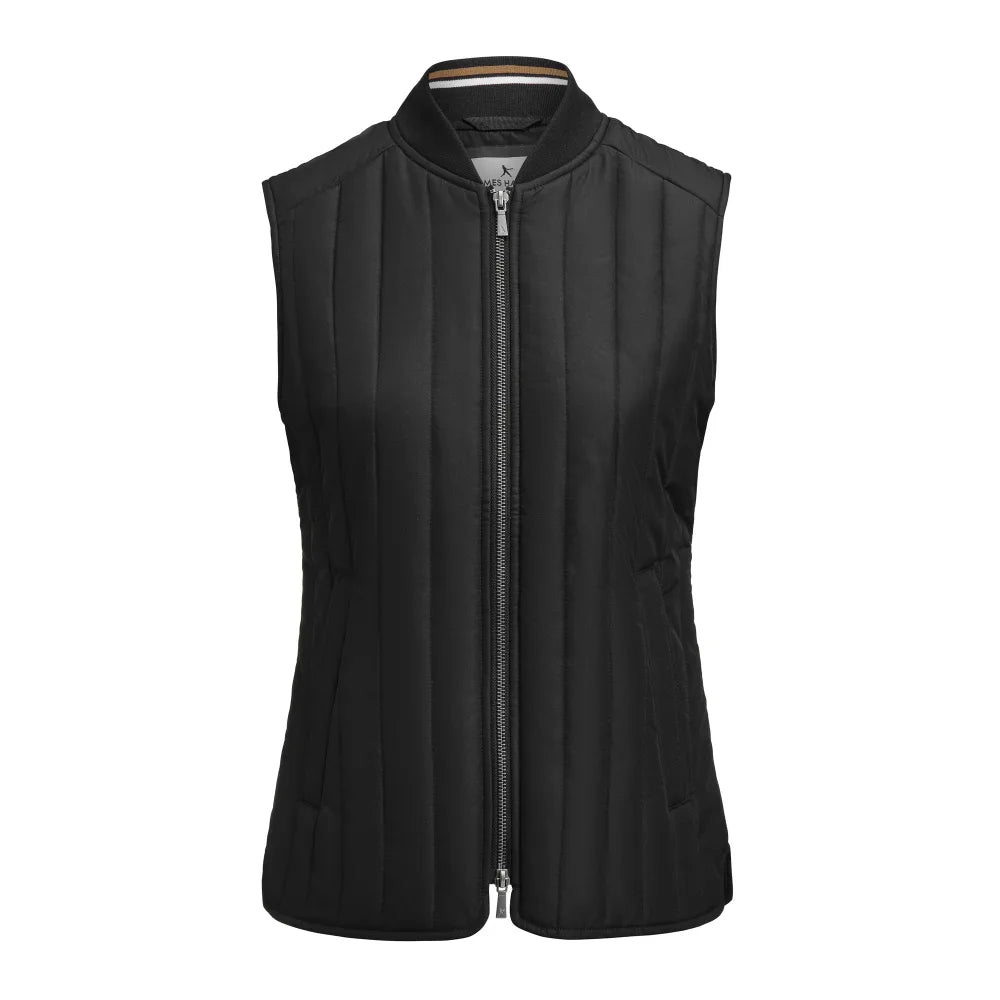 James Harvest Scarsdale Vest Bodywarmer Dames Zwart