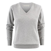 James Harvest Ashland V Gebreide Sweater Dames Grijs Mêlée
