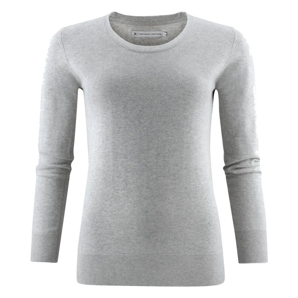 James Harvest Ashland U Gebreide Sweater Dames Grijs Mêlée
