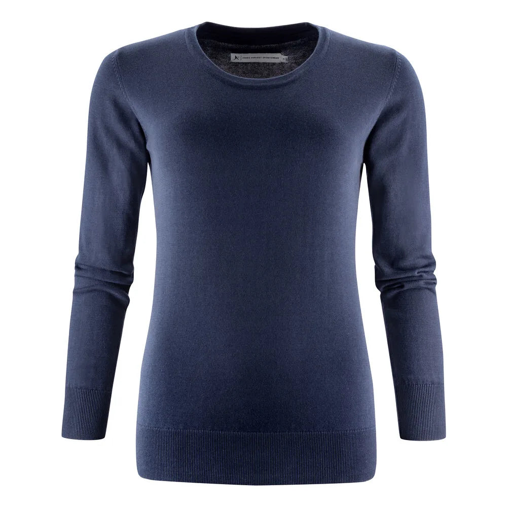 James Harvest Ashland U Gebreide Sweater Dames Marine