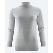 James Harvest Ashland Turtle Gebreide Sweater Dames Grijs Mêlée
