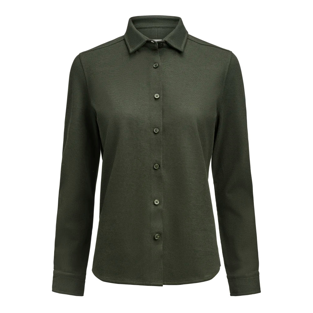 James Harvest Hicksville Hemd Dames Pine Green