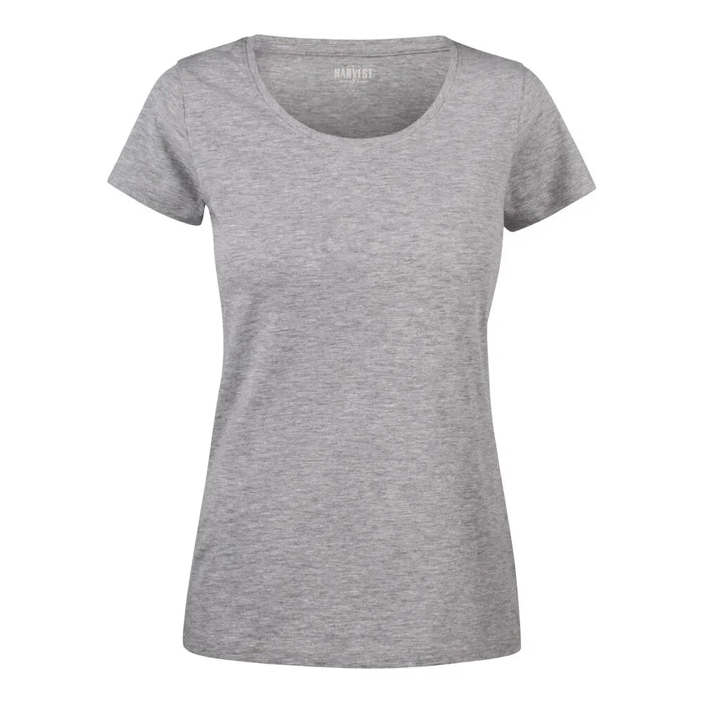 James Harvest Twoville T-Shirt Dames Grijs Mêlée