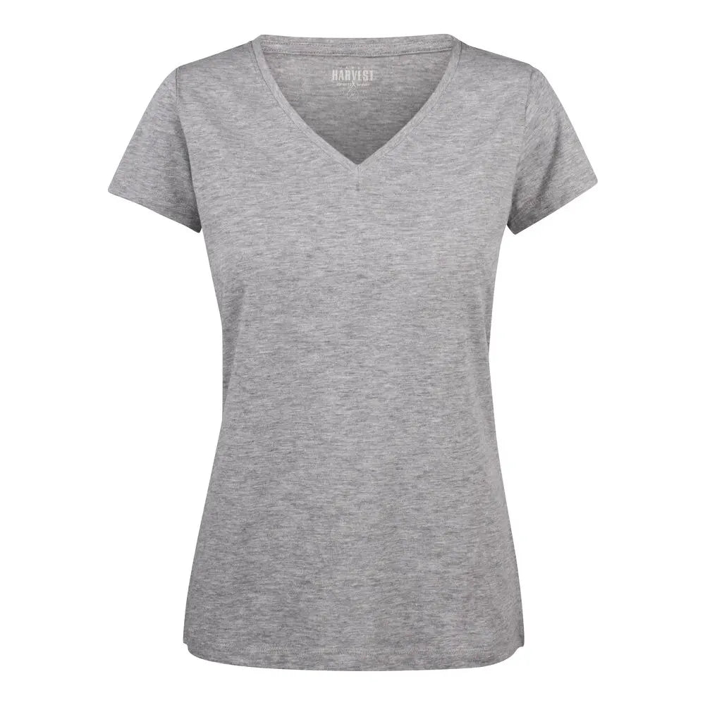 James Harvest Whailford T-Shirt Dames Grijs Mêlée