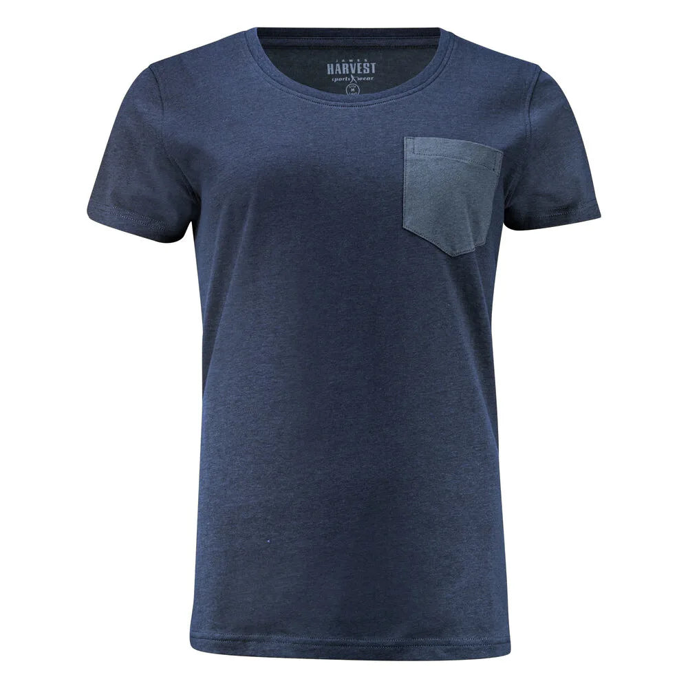 James Harvest Walcott T-Shirt Dames Marine