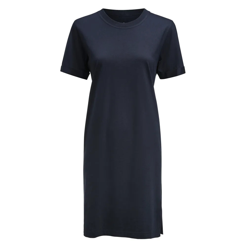 James Harvest American T-Shirt Dress Jurk Dames Marine